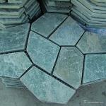 Natural stone Slate Meshed Back Flagstone Flooring High Wear And Impact