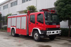 China Original Two Row Five Seats Cab 139KW 3500 Kg Water &amp; Foam Tanker Fire Trucks factory