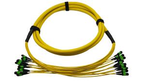 China 40G 100G 144 Core SM APC Mpo Patch Cable factory