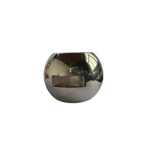 China Customized Straight-through Mirror Polished Surface 201 Stainless Steel Valve Ball for Floating Straight Through Valve factory