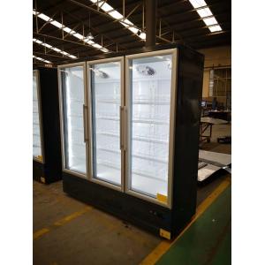 Air Cooling Commercial Upright Freezer / Upright Display Cooler R290 Refrigerant