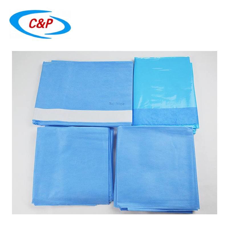 SMS Laparotomy Surgical Drape Kit Blue Non Woven