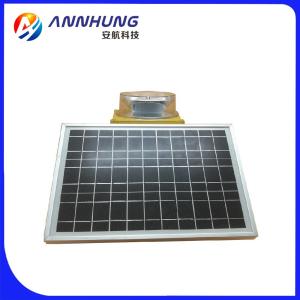 China Type A L865 40FPM Solar Aviation Obstruction Light 20000cd IP66 factory