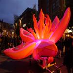 Festival Advertising Inflatables Flower Wedding Decoration With LED Changing