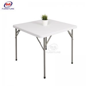 China ISO9001 White Square Plastic Folding Chair And Table Durable Outdoor 8 foot on sale