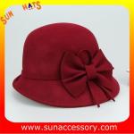 Fashion 100% Australia wool felt ladies hats from Sun Accessory
