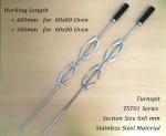 Freestanding Oven Fork Spits TST01-1 Square Section Bar Style With Food Grade