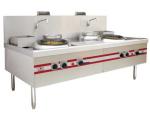 2 Burner Range Commercial Gas Stove For Home Chinese Big Wok Type