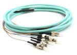 6 Cores ST UPC Single Mode 9/125um 3M Fiber Optic Pigtail