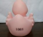 River Racing Pink Personalized Floating Rubber Ducks , Weighted Plastic Ducks PH