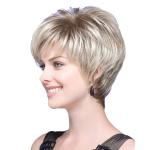 Styling Wigs Real Human Hair Extension with Lace Short Straight Lace Front Wigs