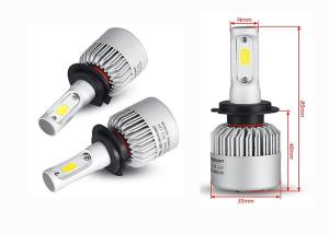 China 8000LM COB S2 Led Headlight H7 , Car LED Headlight Kit 72W 6500K factory