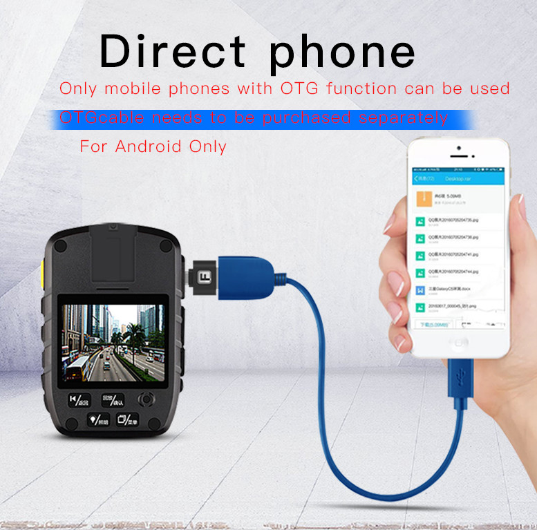 4K 5MP CMOS Hidden Body Camera Ambarella A7LA50 Support Remote Controller