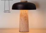 Yellow travertine wooden table lamp bedroom for home decorator interior stone