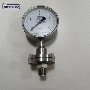 China SS316L Diaphragm Seal Pressure Gauge Liquid Filled Anti Corrosive factory