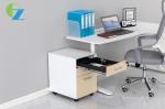 Office Furniture Wooden Panel Pedestal Three Drawer Cabinet Movable With Lock