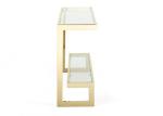 Double Layers 30KGS 79cm Modern Glass Console Table
