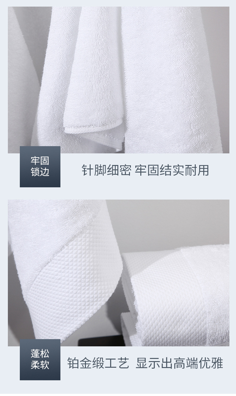 Pluffy Heavy Embroidered Cotton Towel for Custom Small Size in Sustainable Material