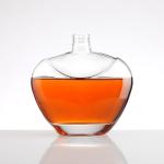 Super Flint Round 750ml Glass Liquor Bottle for Vodka Whiskey Gin Brandy Tequila