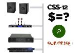 AC3 12 Inch Speaker Pair 600W Digital Karaoke Power Amplifier