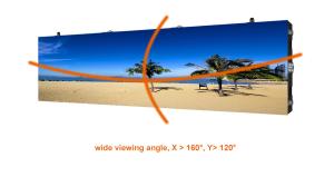 China P2.6 Fixed LED Display 3840Hz Digital Led Advertising Board 1R1G1B 1000x250 factory