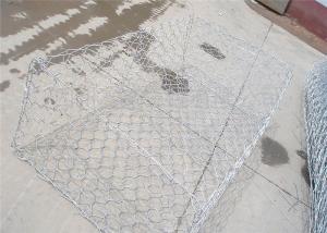 China 2.0mm 60*80mm Hole Size Pvc Coated Gabion Box For River Embankment Mattress factory