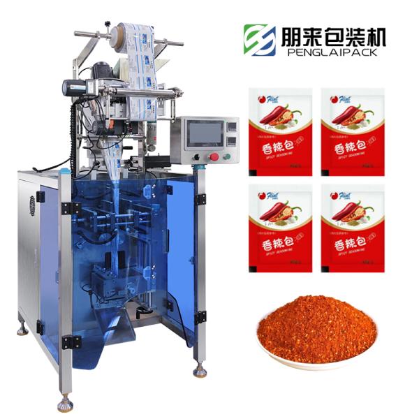 Electric Spice Chili Garlic Powder Filling Packing Machine For Small Sachet