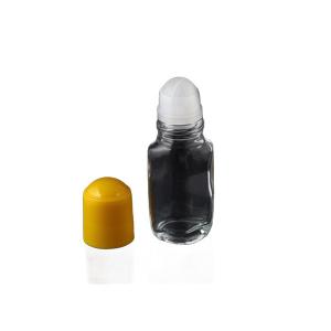 Transparent Roller Balls For Essential Oils 50ml With Yellow PP Plastic Cap Eo