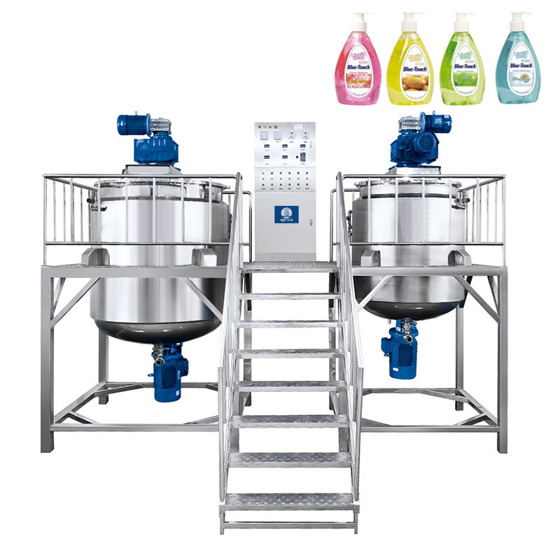 China Liquid Soap Making Machine Price Homogenizer Mixer Blender Mixing Paste Products factory