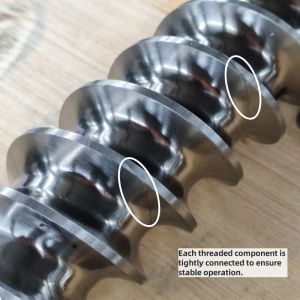 High Precision Twin Screw Elements with 38CrMoAl CR12MoV and W6542 Alloys for