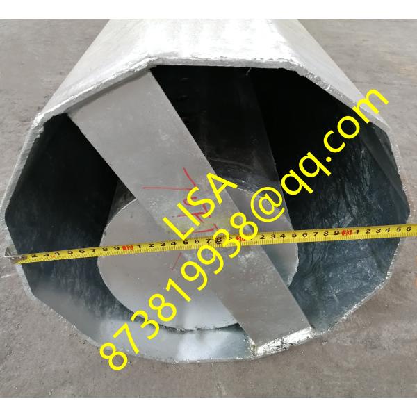 Hongxin 70FT 450MPa Dodecagonal Hot Dip Galvanized Direct Embedded Tapered Steel Pole