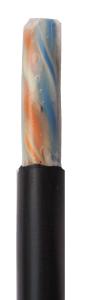 China Gel filling Waterproof Cat6 Lan Cable 23AWG 4Pair CMX factory