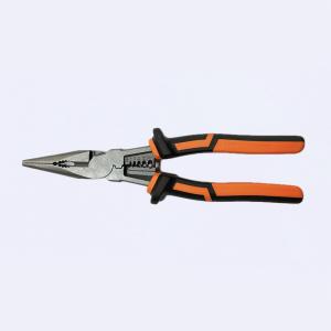 China Telflon Finished Long Nose Pliers Soft Handle Ergonomic Extended Pliers factory