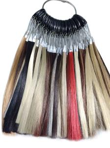 China Synthetic Wig Fiber Hair Color Ring Chart For High Temperature factory