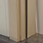 PU Painting Solid Wood Interior Door Slab 45mm Thick Natural Veneer