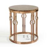 Heated Mental Gold Side Table Living Room Furniture