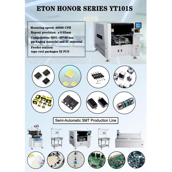 380V AC SMT Pick And Place Machine LED Light Making Machine For 0201 Component