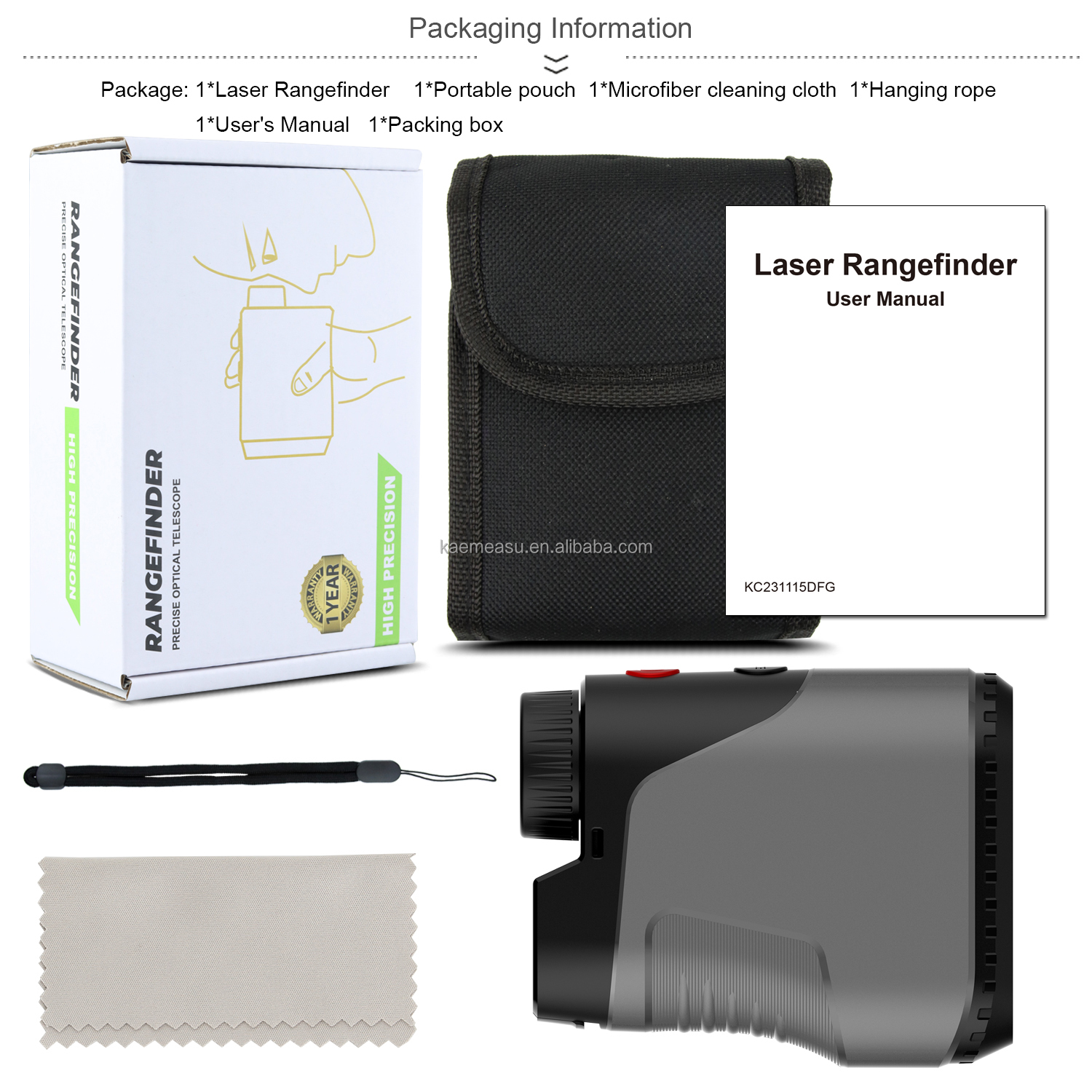OEM ODM Range Finder 600/800/1000m Golf Distance Meter Multiple modes Laser Rangefinders Telescope with slope switch