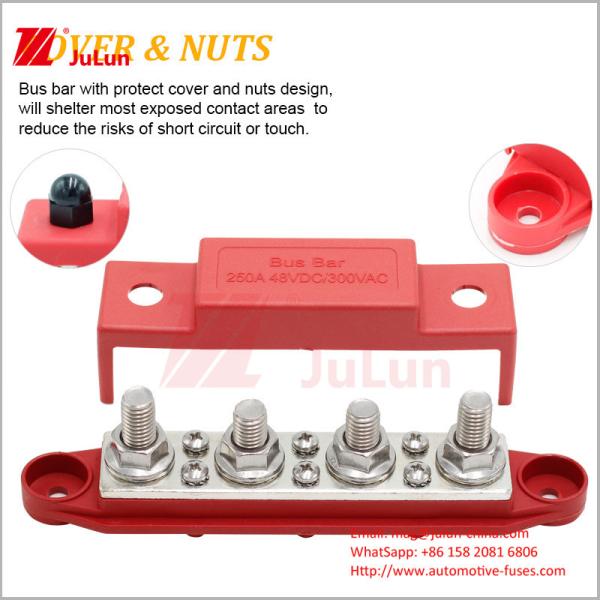 Wiring Stud Red Black 4-Stud M8 M10 Electrical Connector For Car Yacht And
