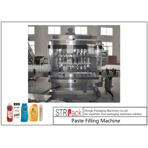 Easy Maintenance Paste Filling Machine / 6 Head Filling Machine For Shampoo