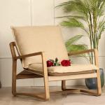 Living Room Furniture Best Wooden Chair with Upholstered Seat and Solid Wood