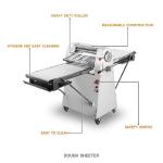 Stand Type Roller Length 520mm SS Croissant Dough Sheeter Machine 0.4KW