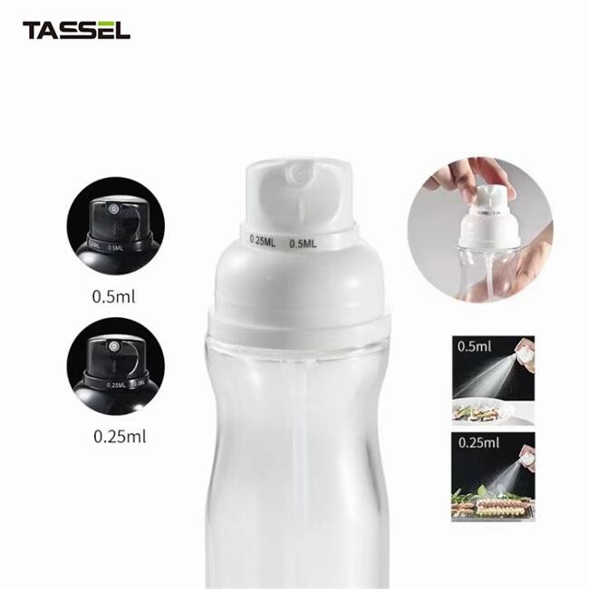 200ml Clear Oil Spray Glass Bottle Adjustable Dosage For Food Cook