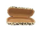 Hard Eyewear Case, Glasses Holder For Women, Girls, Teens- Faux Animal Fur,