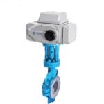 Wafer Type Electric Motor Operated Butterfly Valve Low Pressure Soft Sealed
