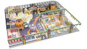 China 400 Squares Indoor Playground Equipment Multi Functional Adventure Park Indoor Playground factory