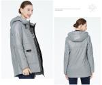 Slimming Fit Lightweight Spring Coat Spring Autumn Zippered Waist Wind Breaker