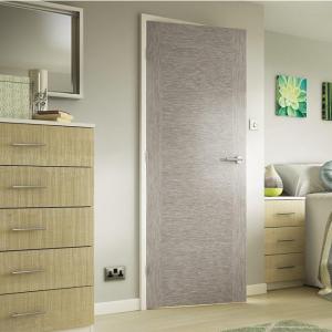 Sound Proof Solid Wood Doors Inswing / Outswing Opening Long Service Life