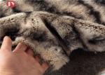 Gray Two Tone Faux Fur Fabric Sewing Costume Shag Fluffy Fur Imitation 900gsm