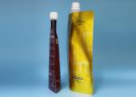 Colorful Printing Liquid Spout Bags , Customized Stand Up Pouch With Spout